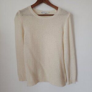 Sunspel Alpaca Merino  Wool  Cream Sweater